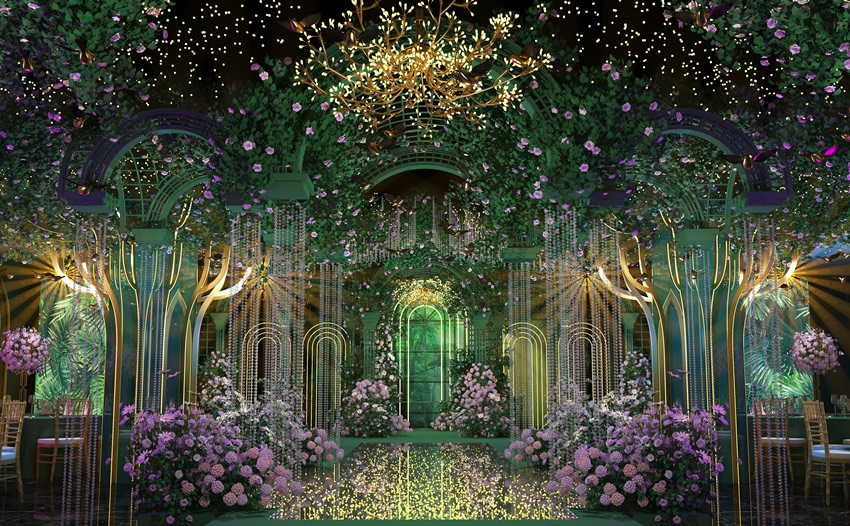 开江奇妙森林婚礼堂效果展示